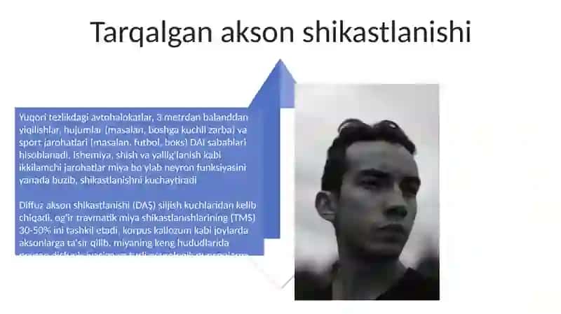 Bosh miya jarohatlarining kelib chiqish sabablari va asoratlari 4