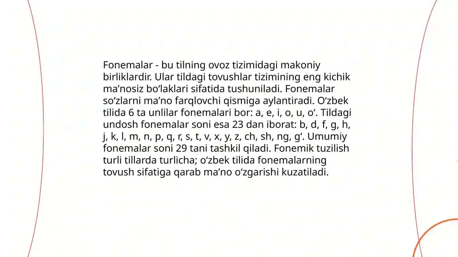 Nutqning fonetik boʼlinishi 4