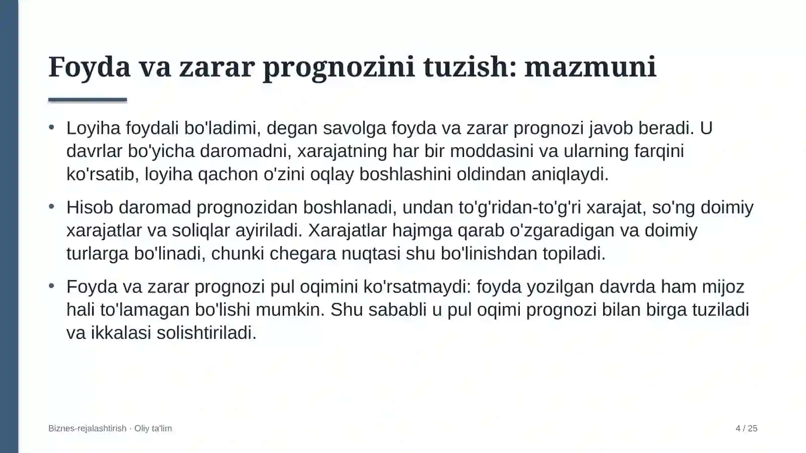 sartaroshxonalarda foyda va zarar prognozini tuzish 6629 4