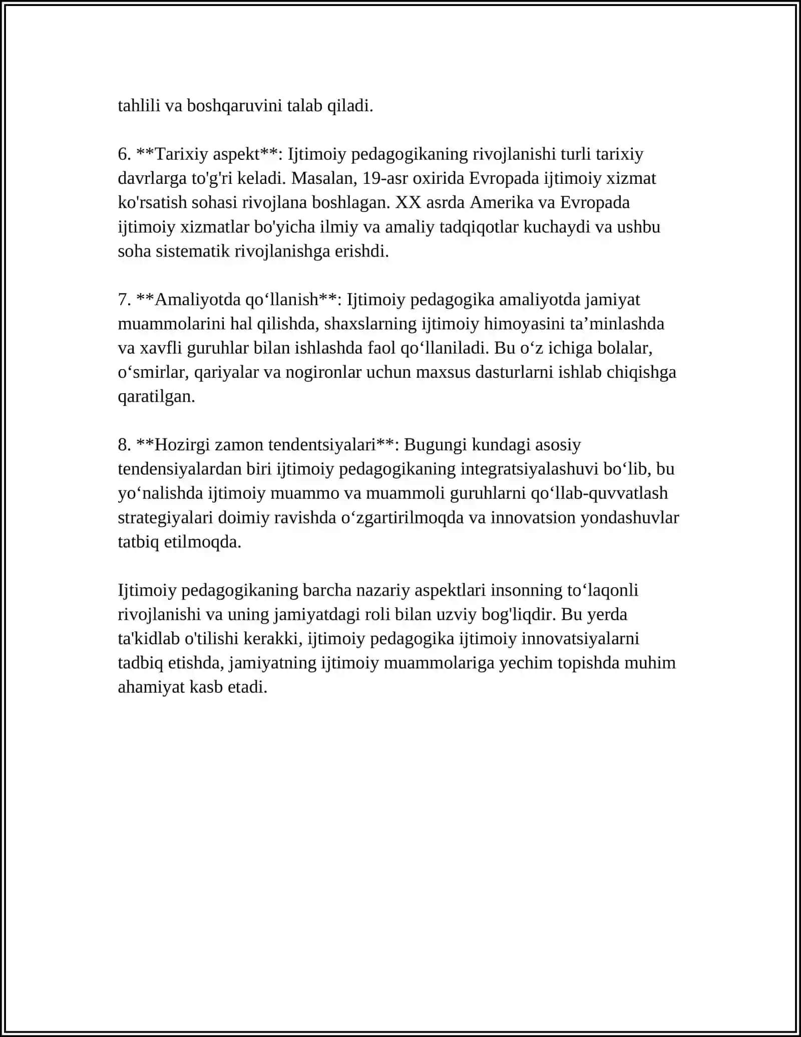 RESPUBLIKAMIZDA IJTIMOIY PEDAGOGIKANING ILMIY VA AMALIY ASOSLARI 4