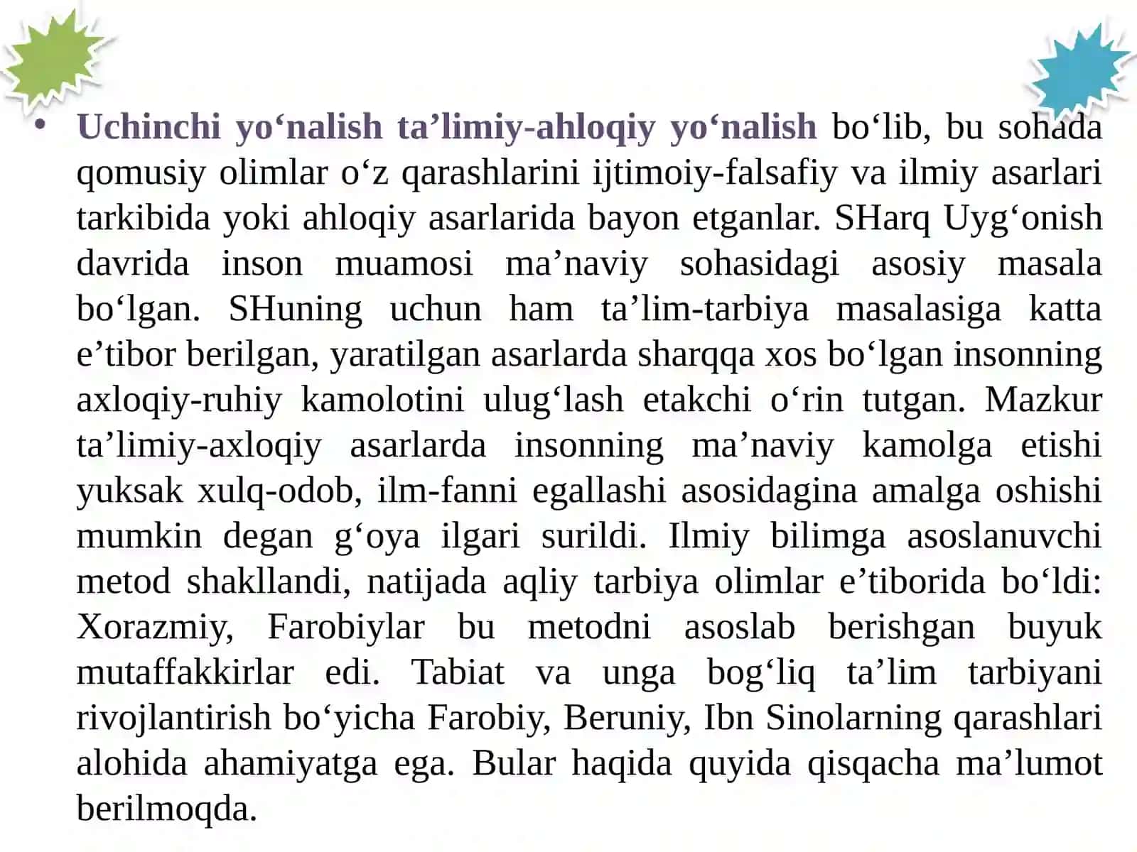 Sharquygʻonish davrida ta'lim-tarbiya 4