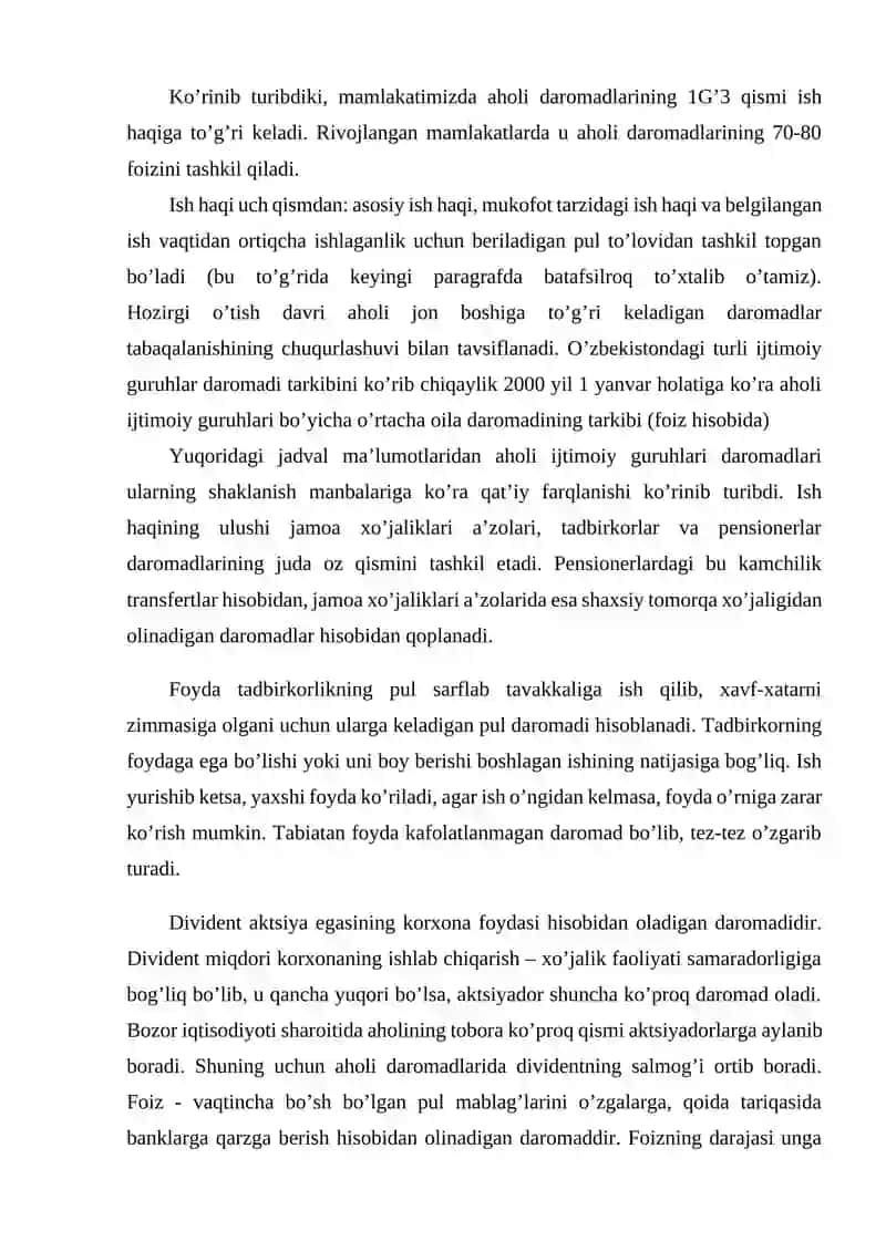 Aholi daromadlari va davlatning ijtimoiy siyosati 4