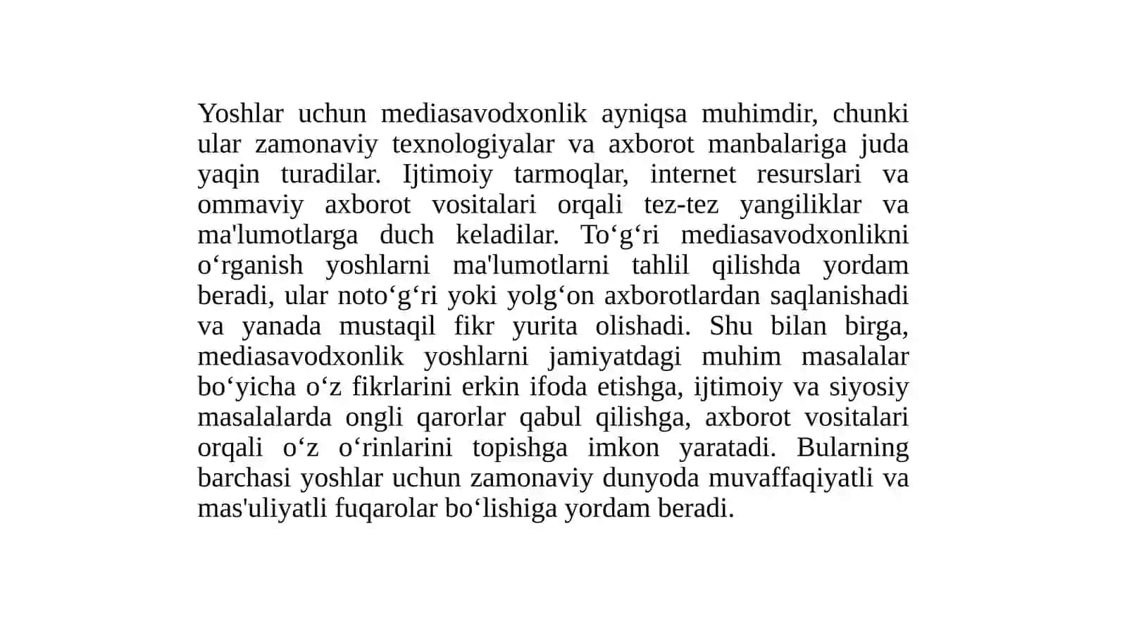 Mediasavodxonlik 4