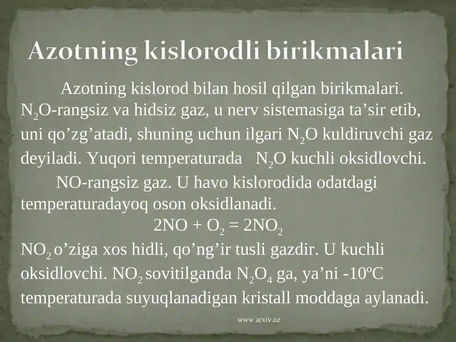 Azot va uning xossalari 4