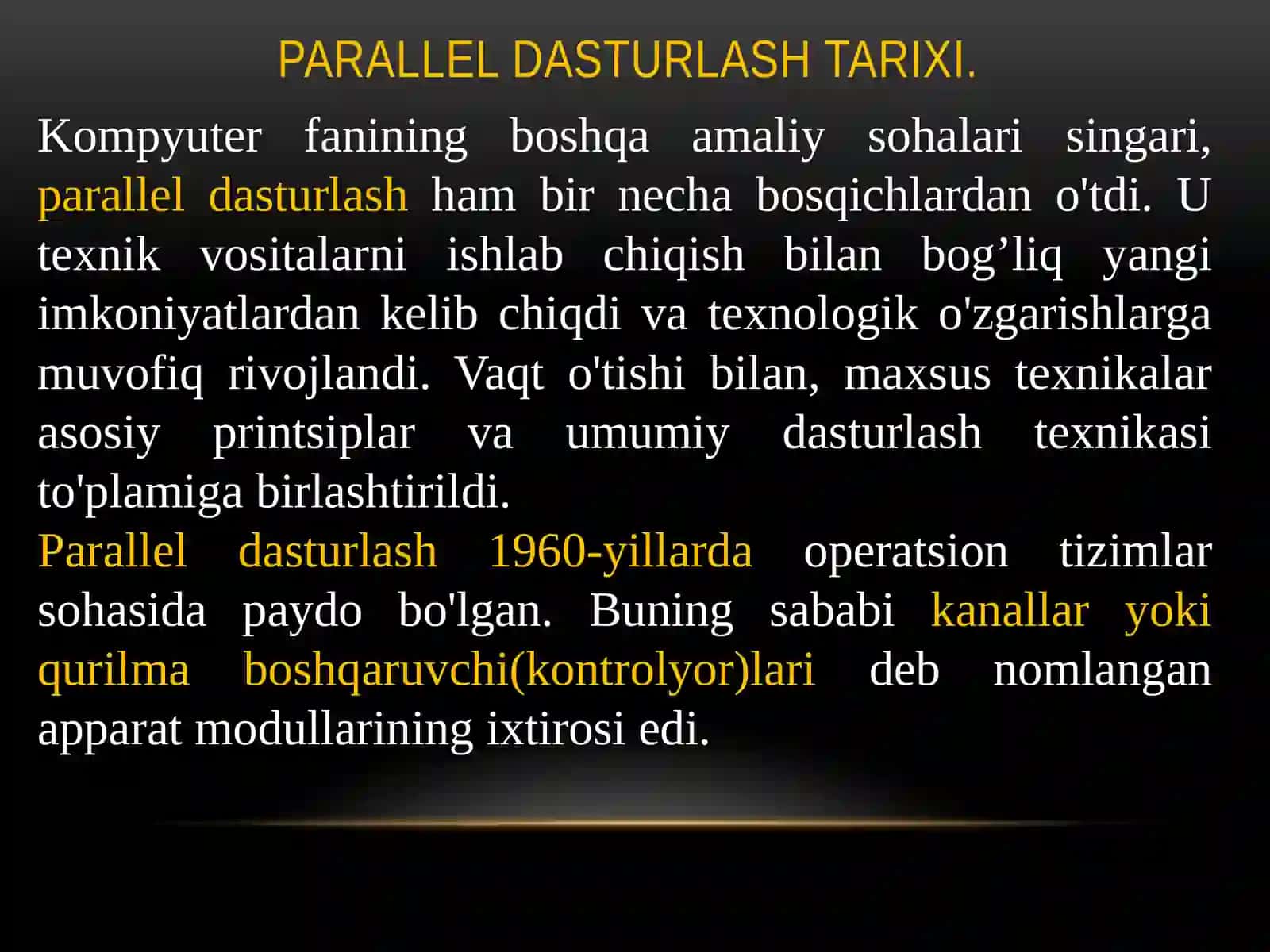 Parallel dasturlashga kirish 4