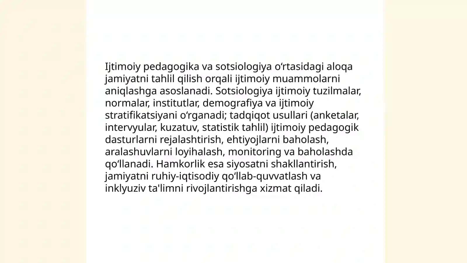 Ijtimoiy pedagogika va psixologiya oʻrtasidagi aloqalar 4