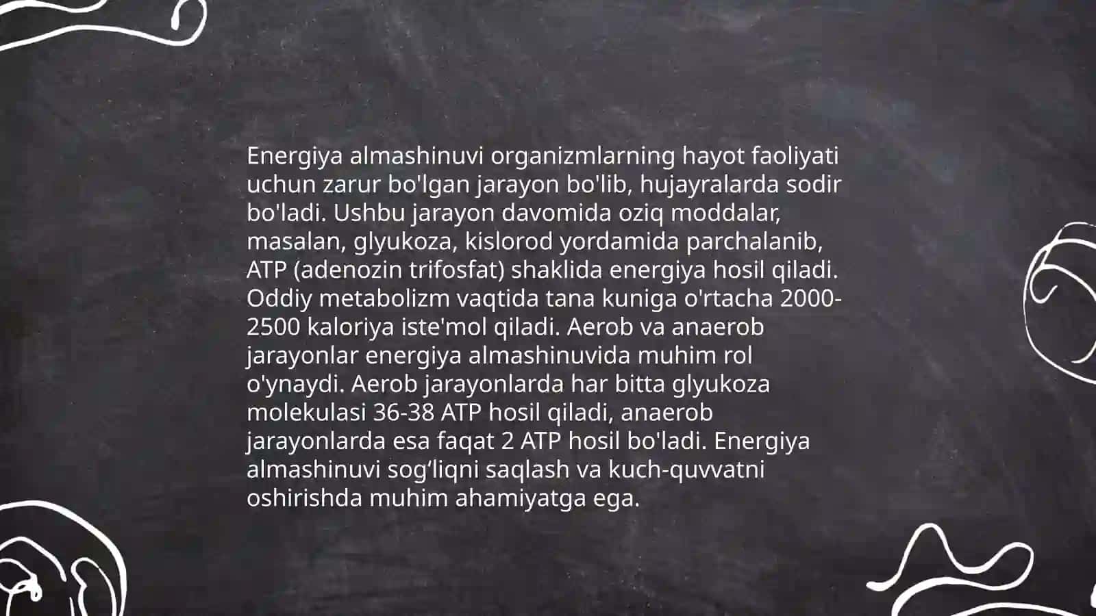 Bioenergetikaning asosiy tushunchalari 4
