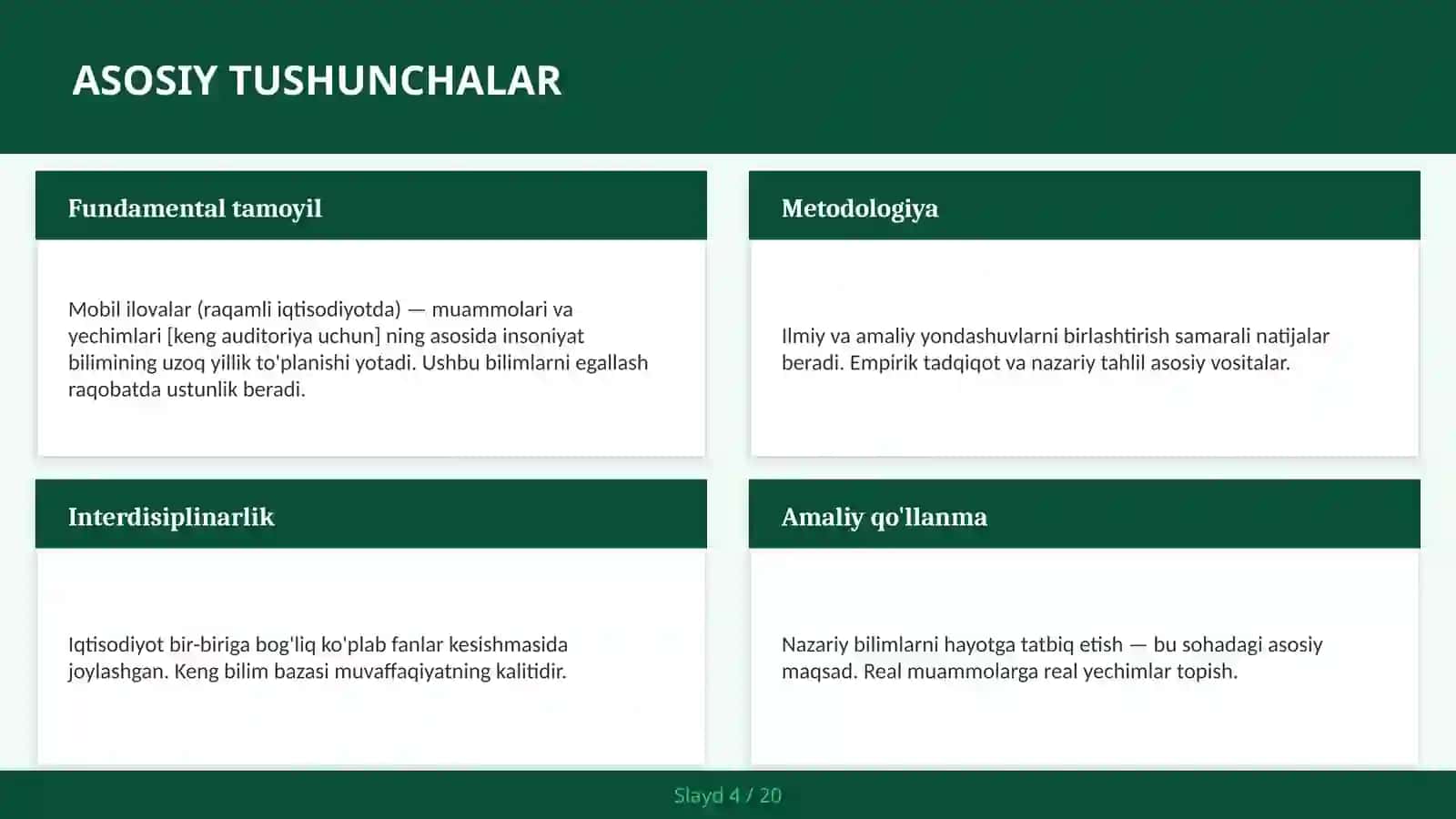 Mobil ilovalar (raqamli iqtisodiyotda) — muammolari va yechimlari [keng auditoriya uchun] 4