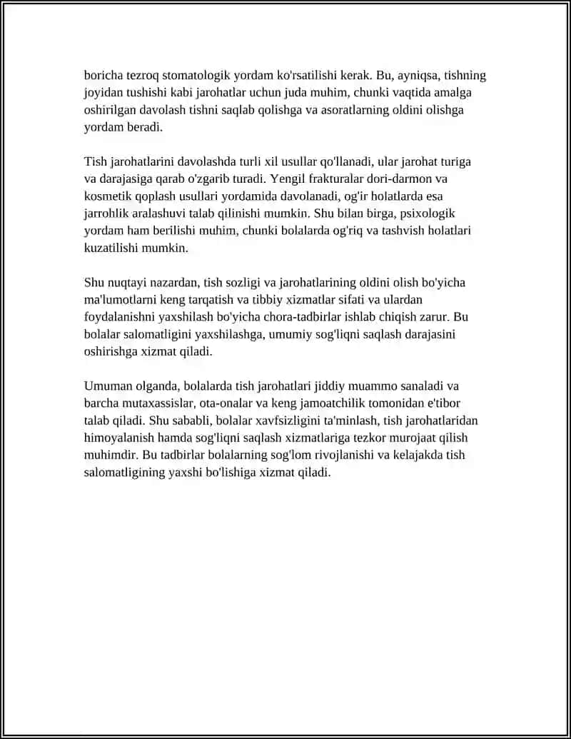 Bolalarda tish jarohatlari 4