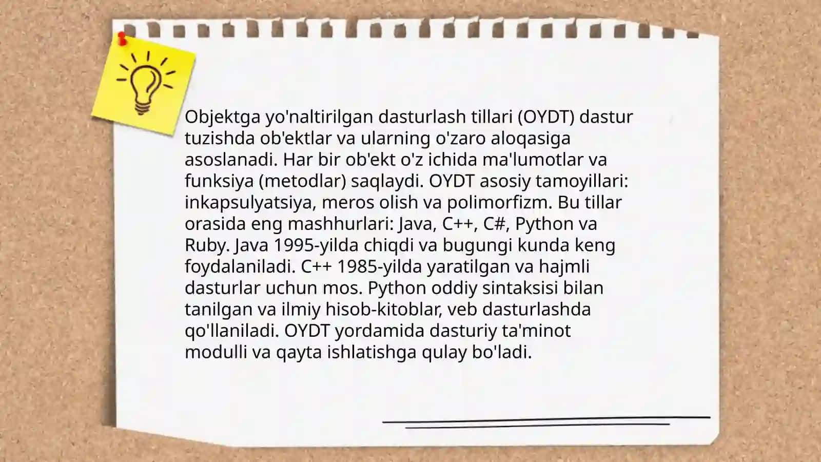 Zamonaviy dasturlash tillari. Dasturlash muhitlari 4