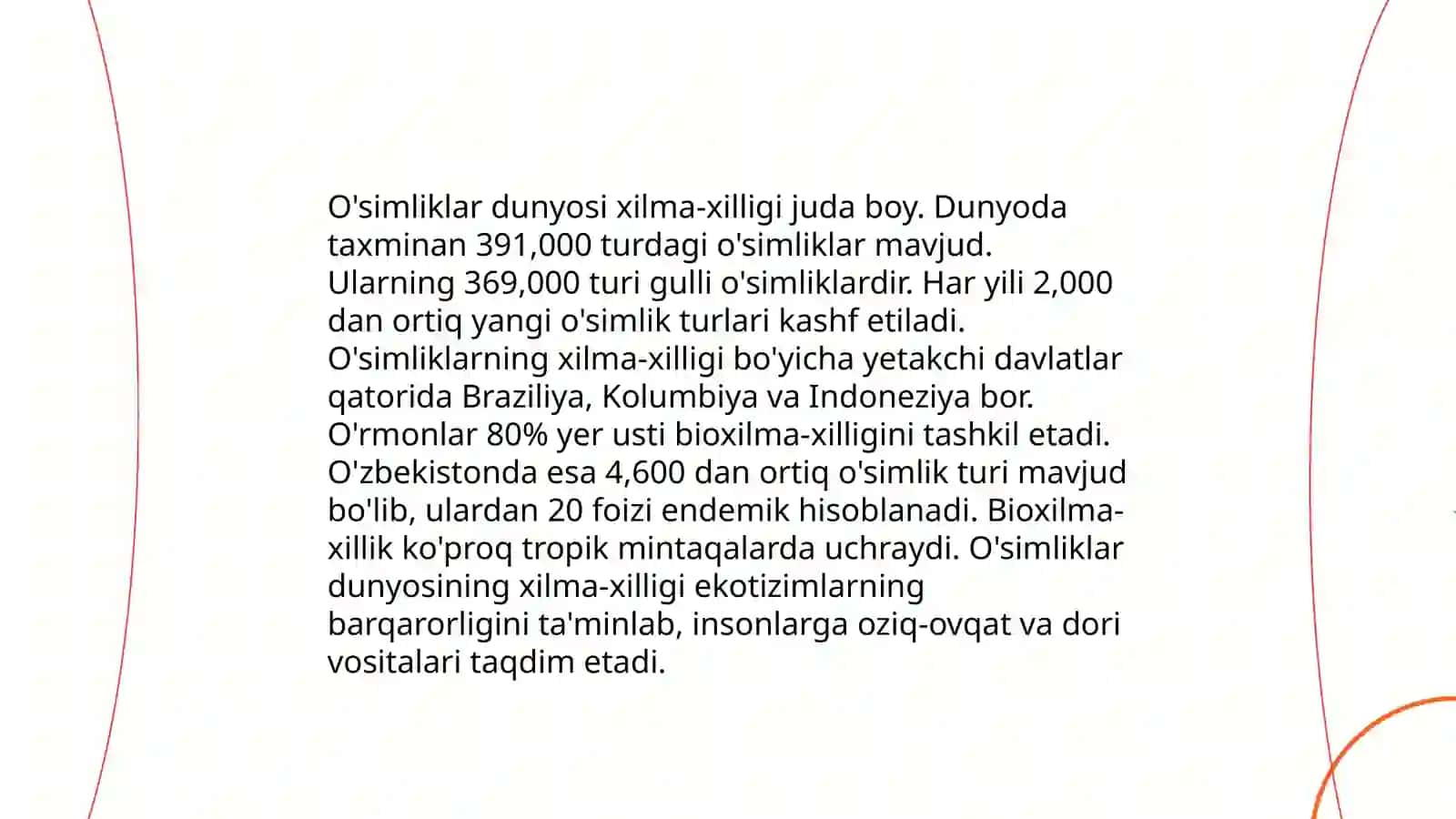 O'zbekiston Respublikasida biologik xilma-xilligi va ularni muhofaza qilish 4