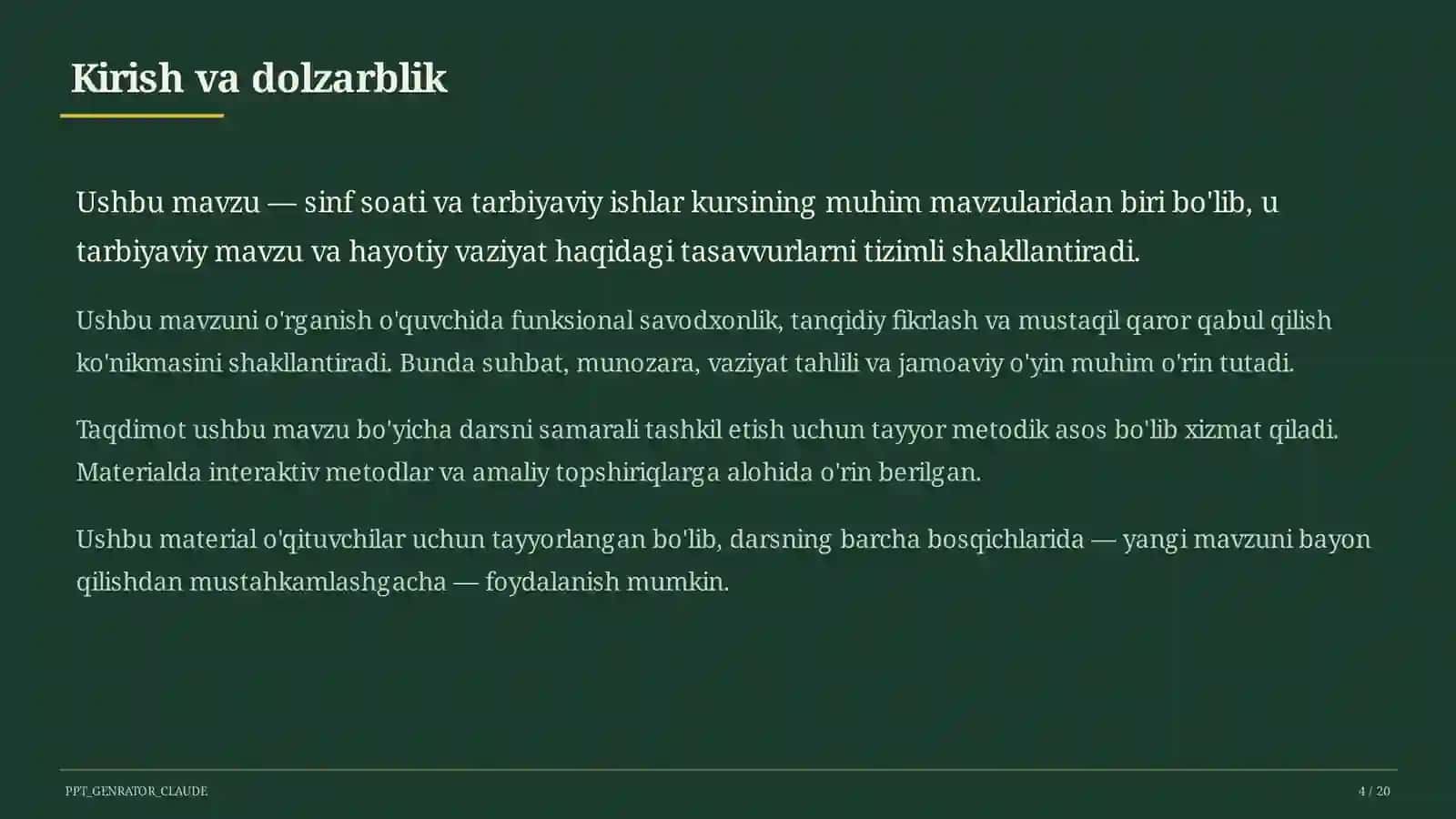 Sinf jamoasini shakllantirish: birgalikda kuchlimiz 4