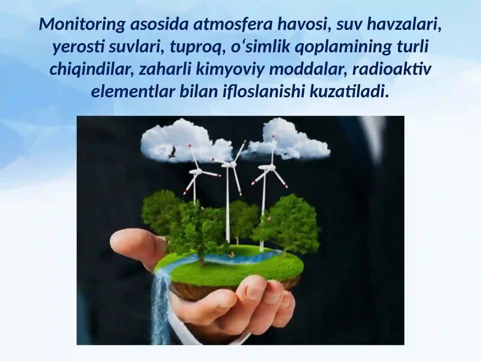 Atrof-muhit monitoringi va geografik-ekologik ekspertiza asoslari 4