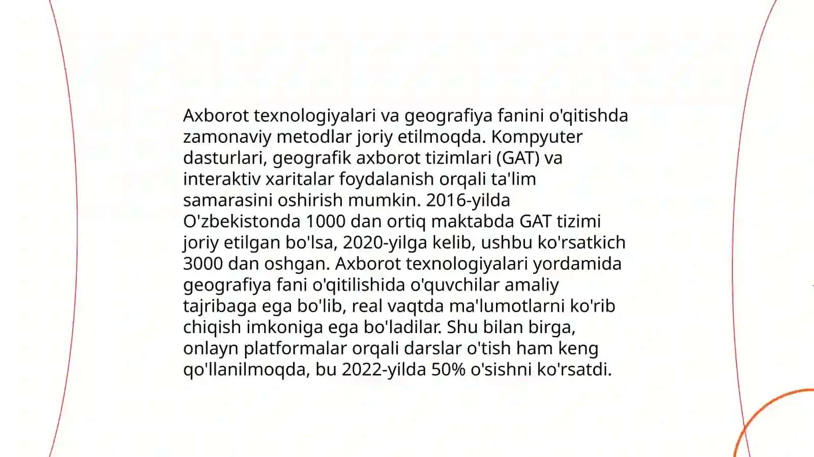 Geografiyani oʻqitishda pedagogik va axborot texnologiyalarini uygʻunlashtirish yoʻllari 4