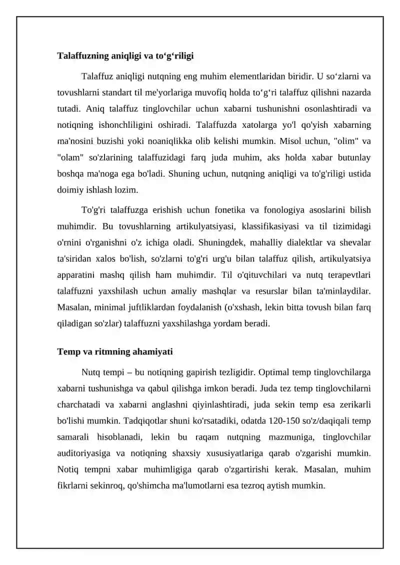 Nutq xususiyatlari 4