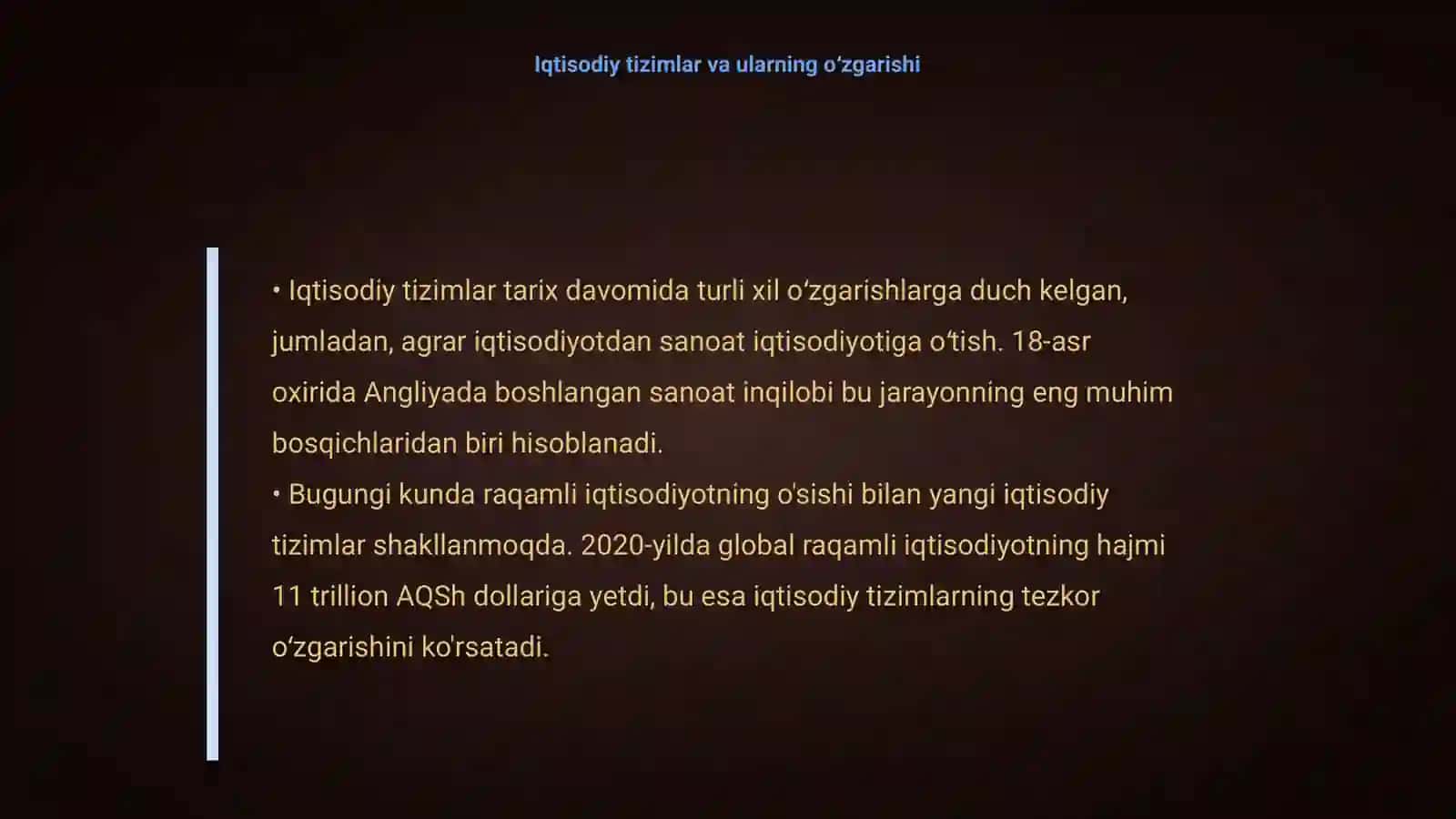 Iqtisodiy rivojlanishda tuzilmaviy oʻzgarishlar 4
