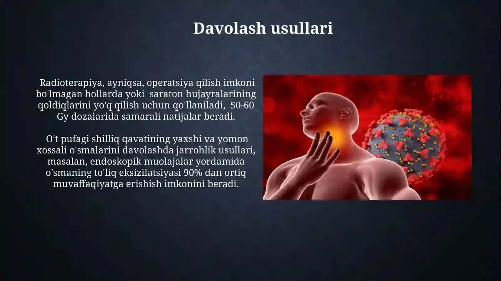 O't qizilo'ngach shilliq qavatining o'smalari 4