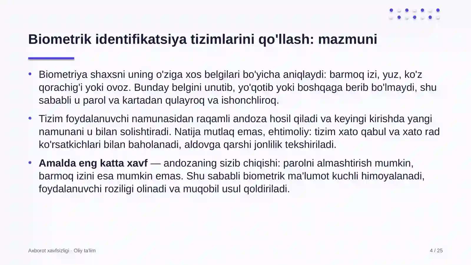 dublyaj studiyalarida biometrik identifikatsiya tizimlarini qo'llash 9120 4