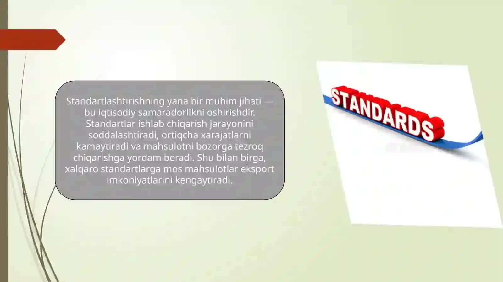 Standartlashtirishning ahamiyati 4