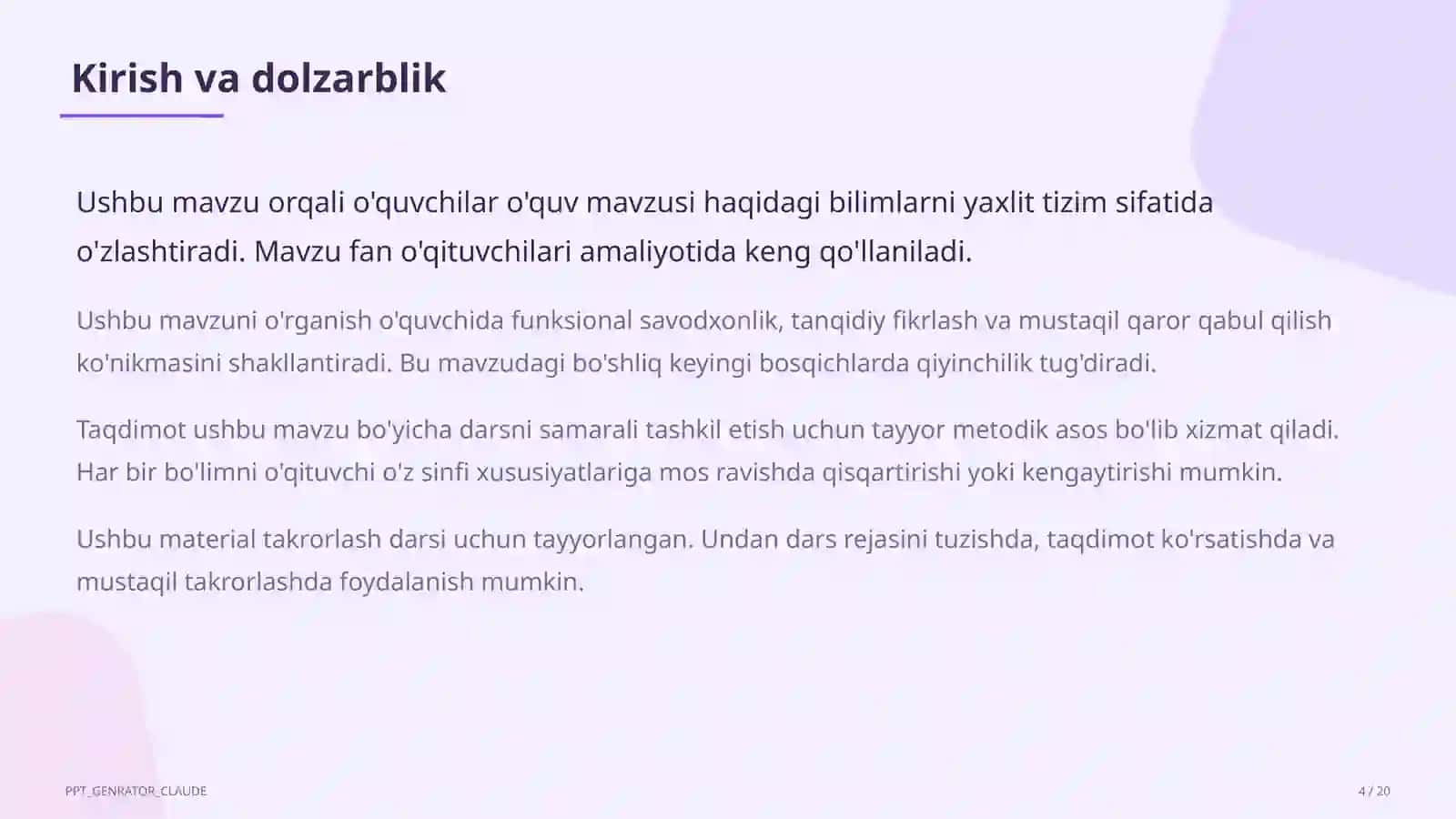 Inklyuziv ta'lim: alohida ehtiyojli o'quvchilar bilan ishlash usullari 4