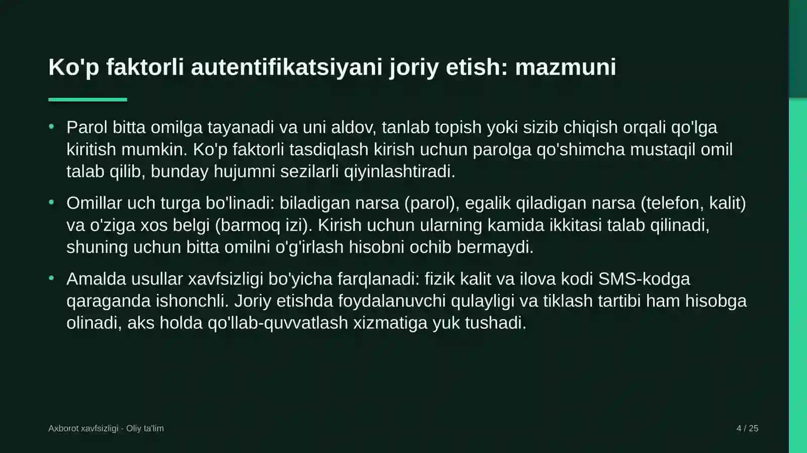 Energiya saqlash tizimlarida ko'p faktorli autentifikatsiyani joriy etish 4