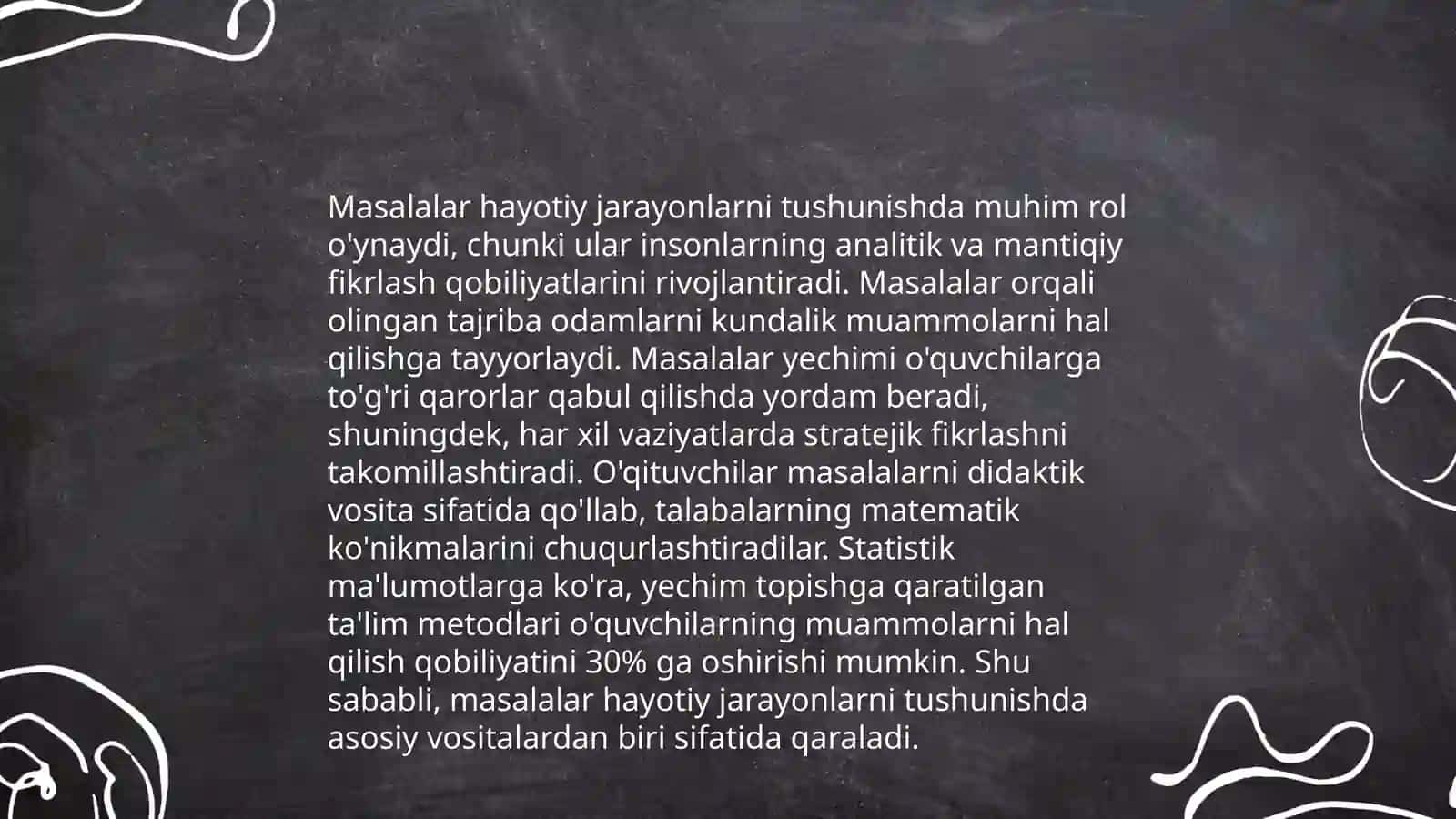 Biologiya ta'limida masalalar yechishning metodikasi 4