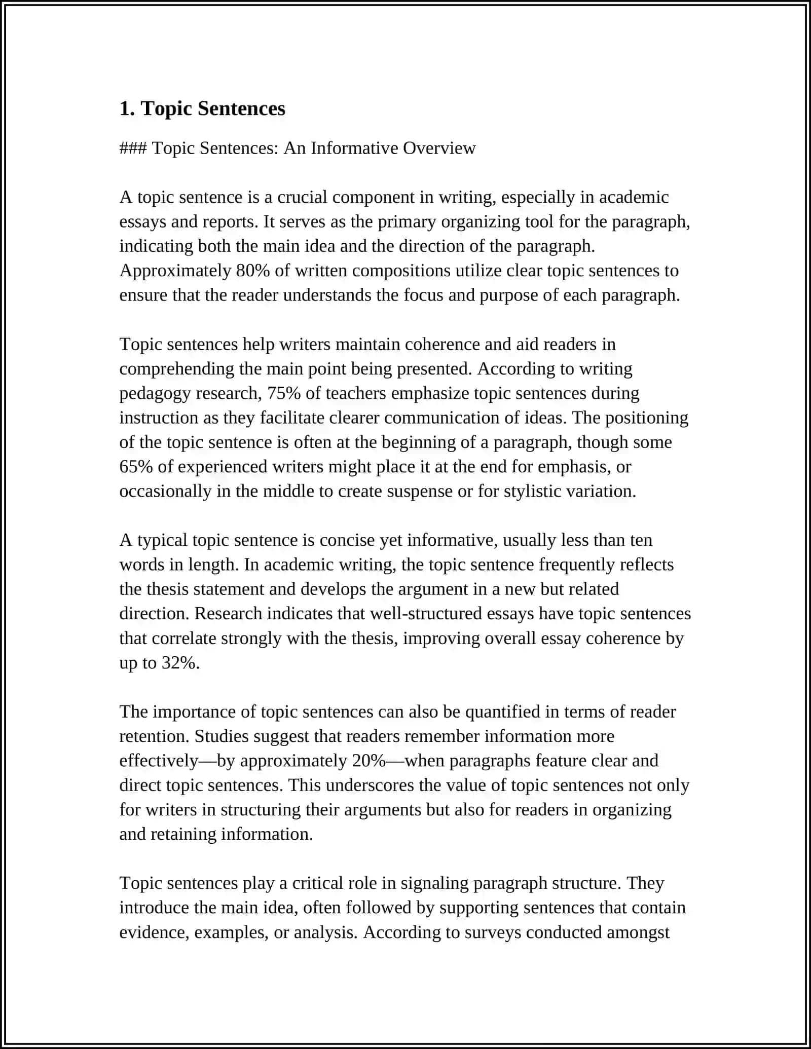 WRITING WELL DEVELOPED PARAGRAPHS WITH SUPPORTING DETAILS 4