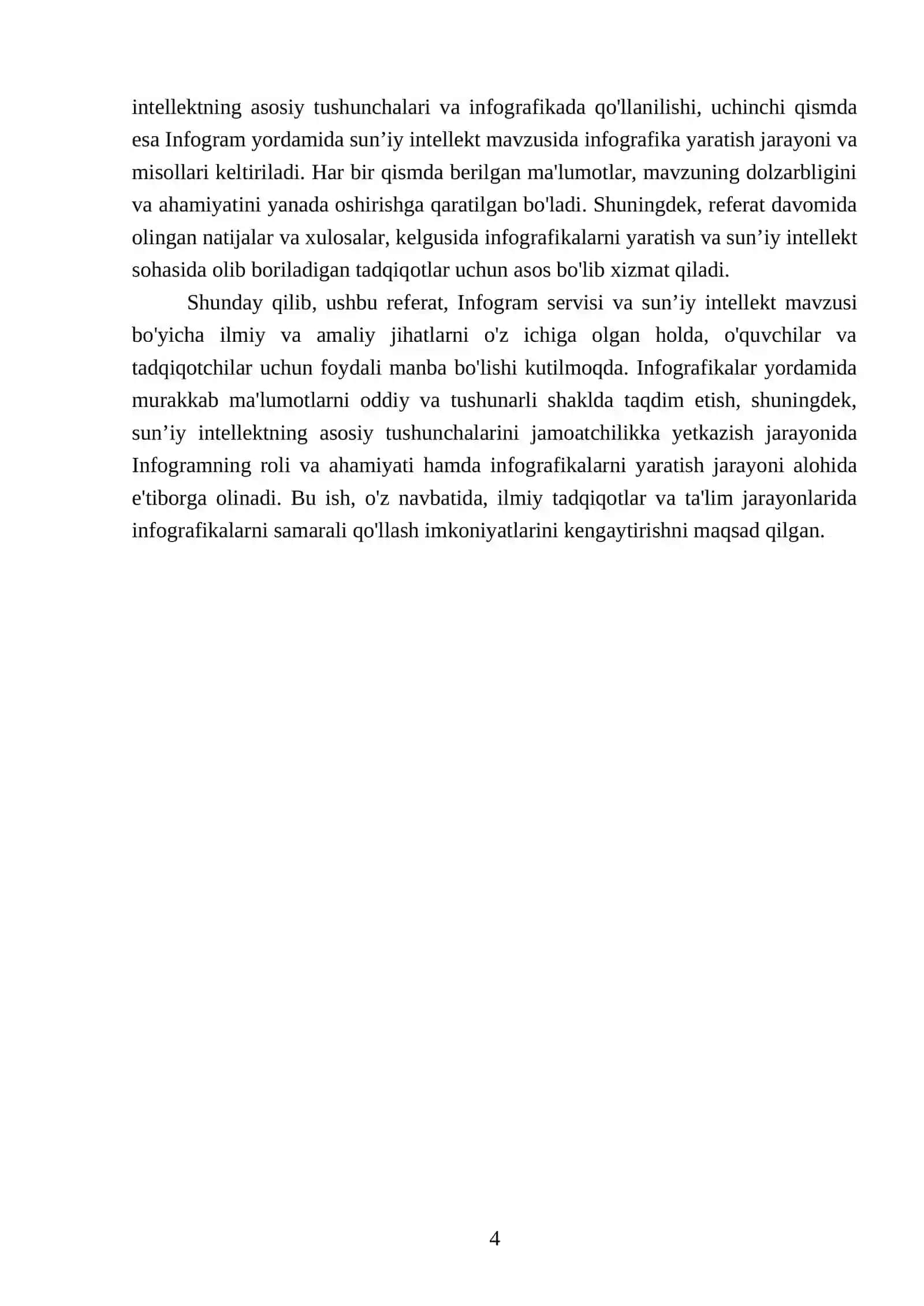 Infogram (www.infogram.com) servisi bilan tanishish. “Sun’iy intellekt” mavzusida infografika yaratish 4