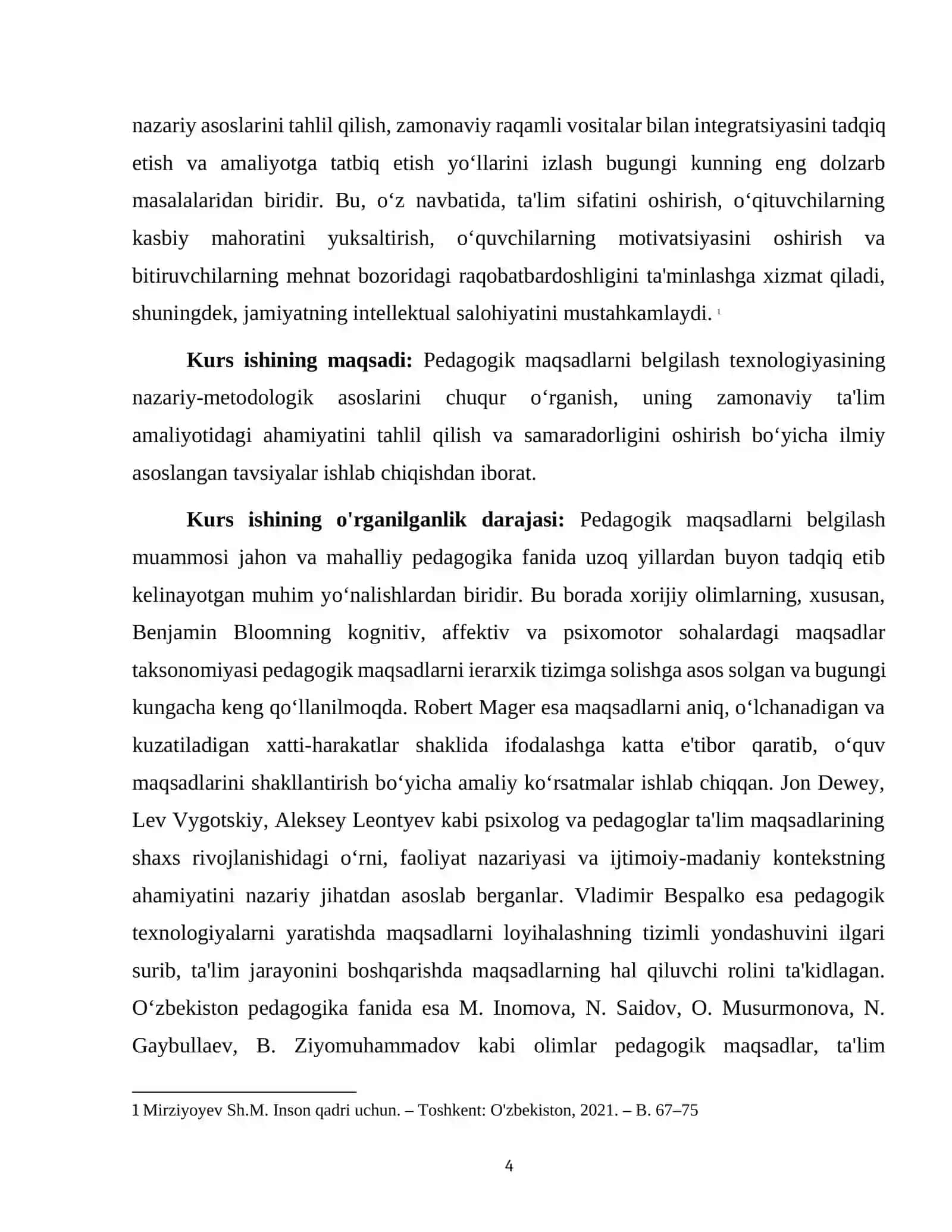 PEDAGOGIK MAQSADLARNI BELGILASH TEXNOLOGIYASI 4