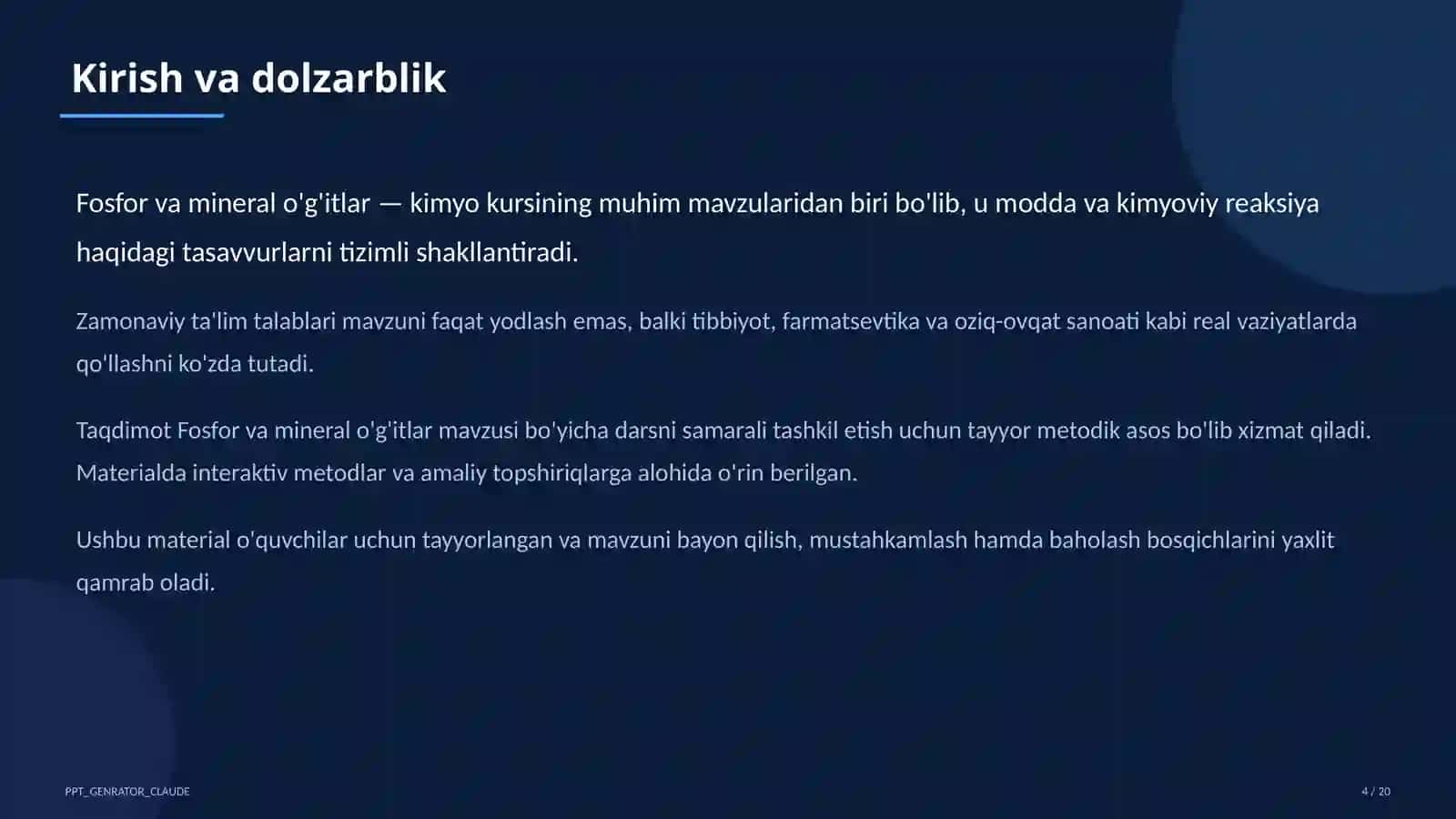 Fosfor va mineral o'g'itlar (9-sinf) 4