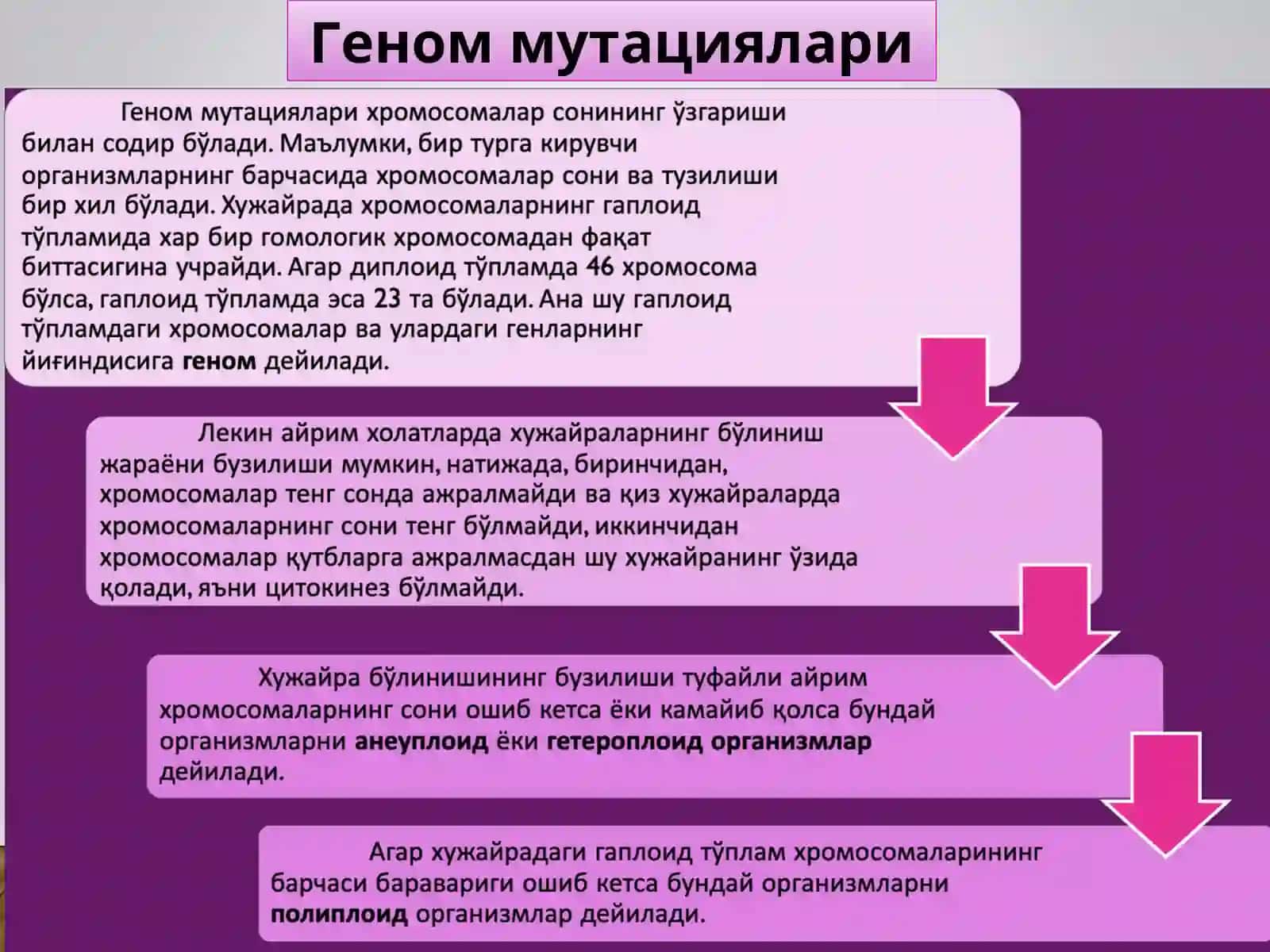 Ўзгарувчанлик. Атроф муҳит ифлосланишининг ирсиятга таъсири 4
