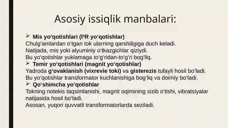 Transformatorlarning sovitish usullari va belgilanishlari 4