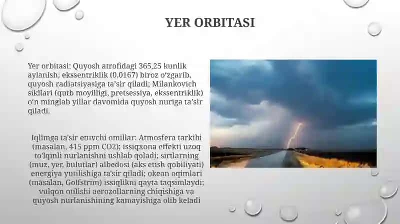 Materiklar iqlimiga ta'sir ko'rsatuvchi omillar 4