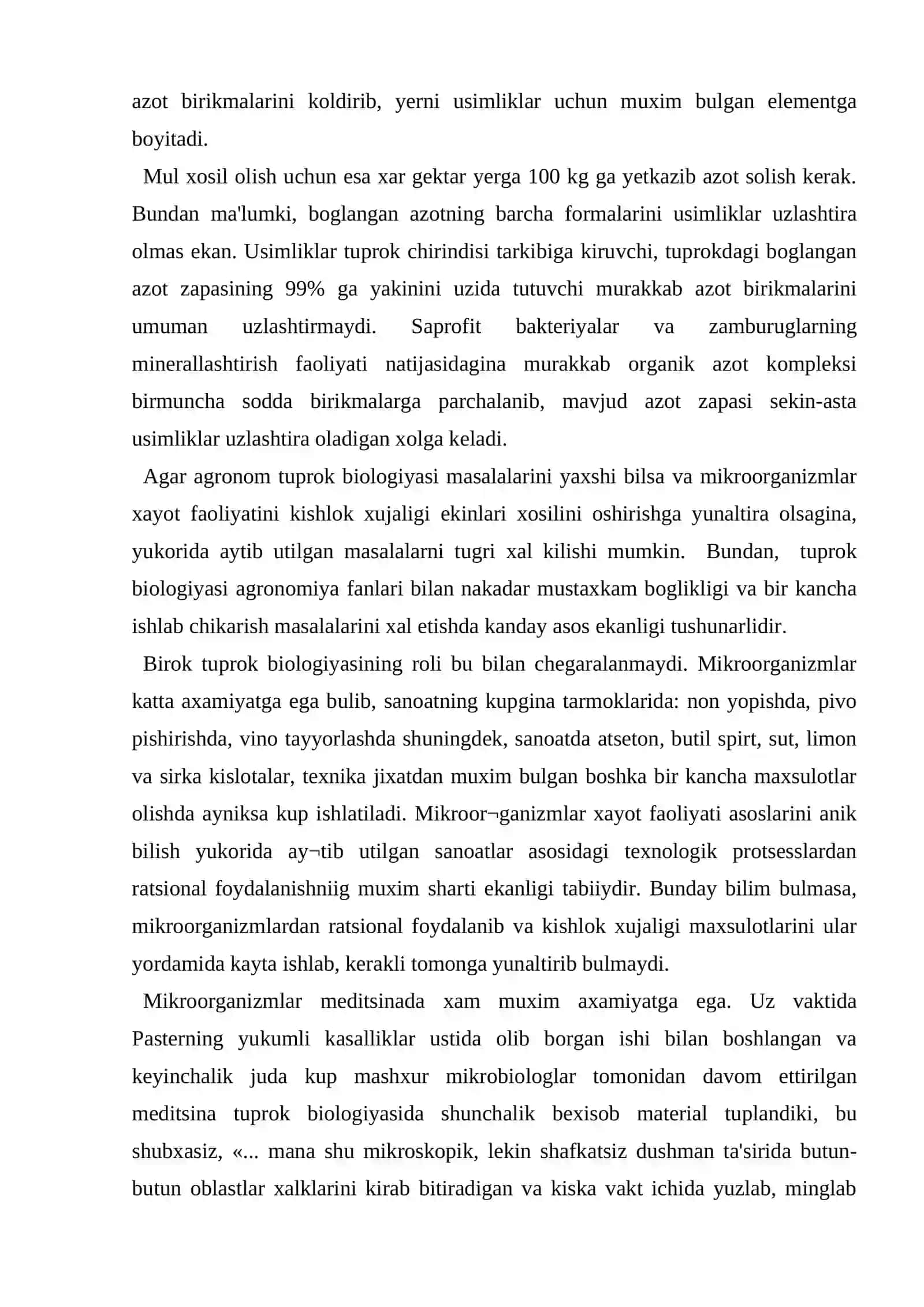 Tibbiyotda mikroorganizmlar kanday axamiyatga ega 4