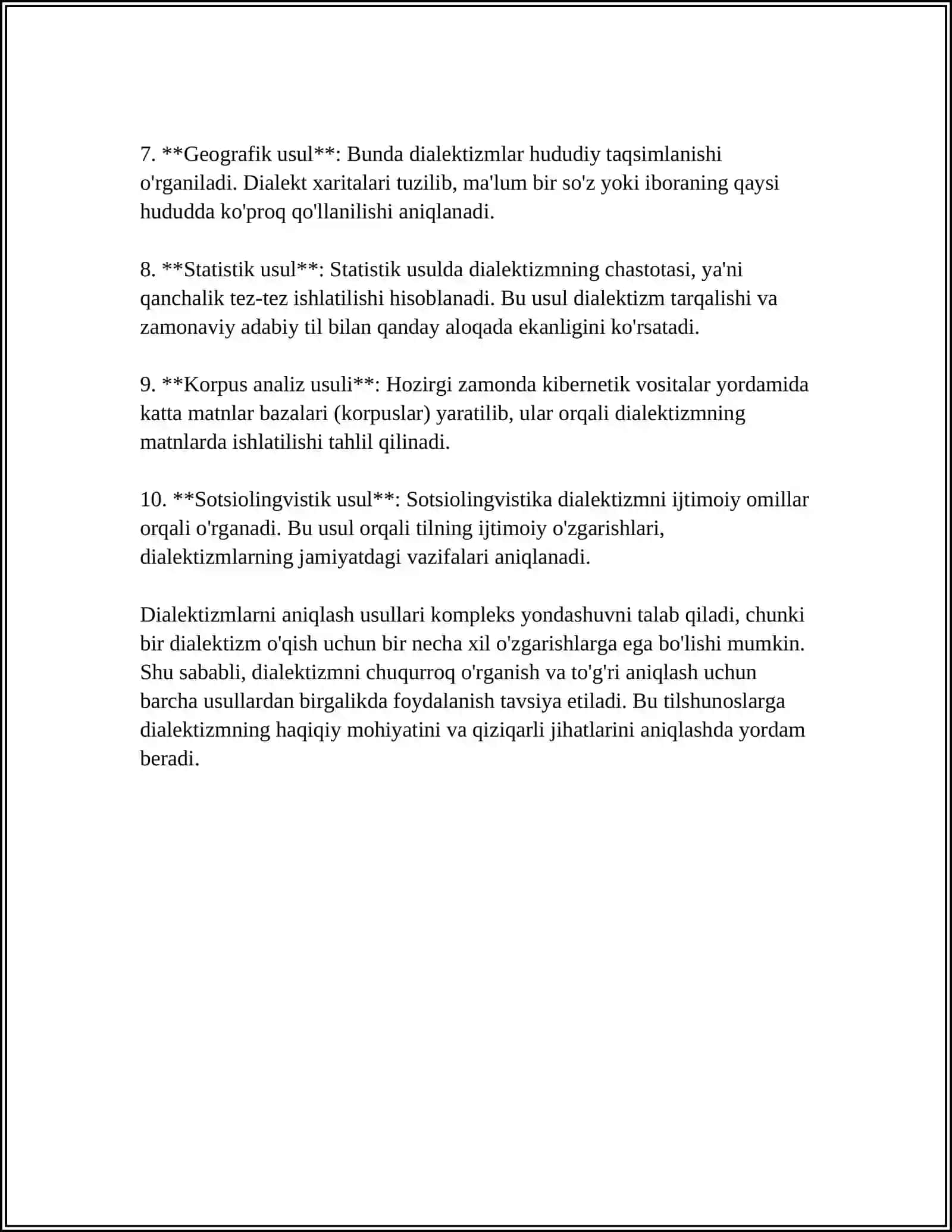 BADIIY ASARLARDAN MATNIDAN DIALEKTIZMLARNI TOPISH VA IZOHLASH 4