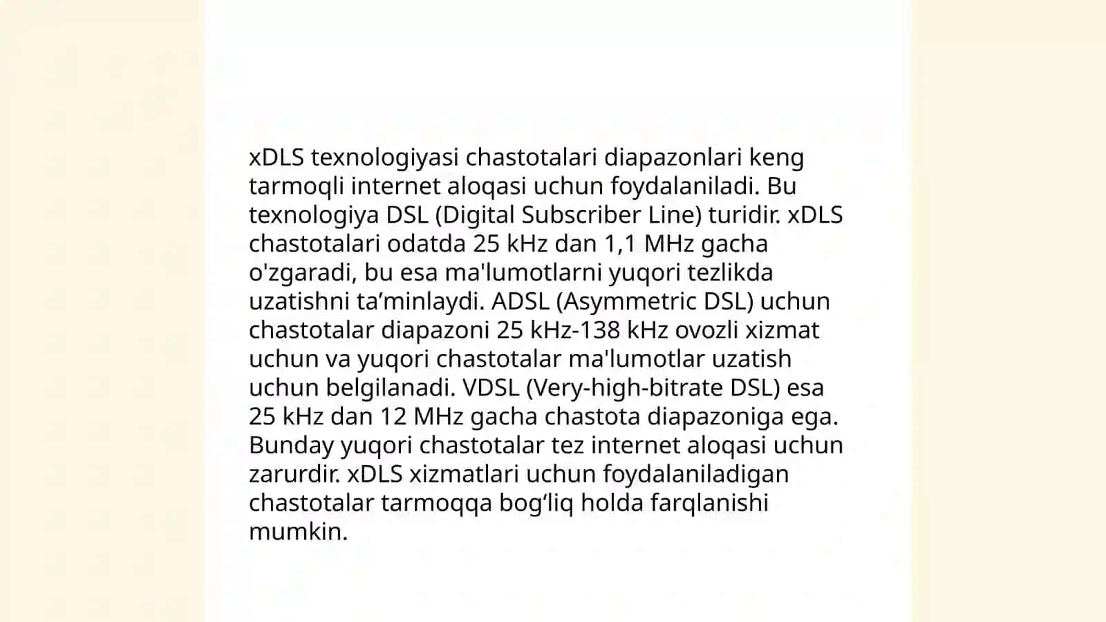 Zamonaviy xDLS standardlari 4