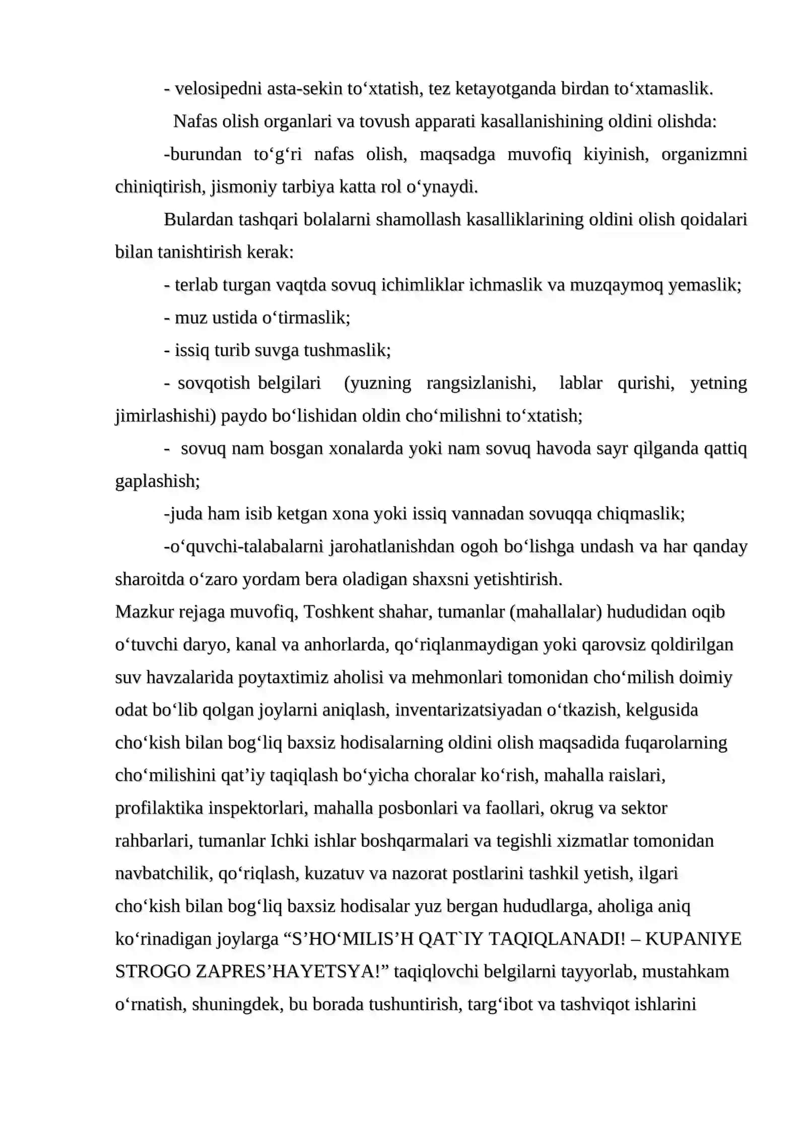 Baxtsiz hodisa va ularni oldini olish 4