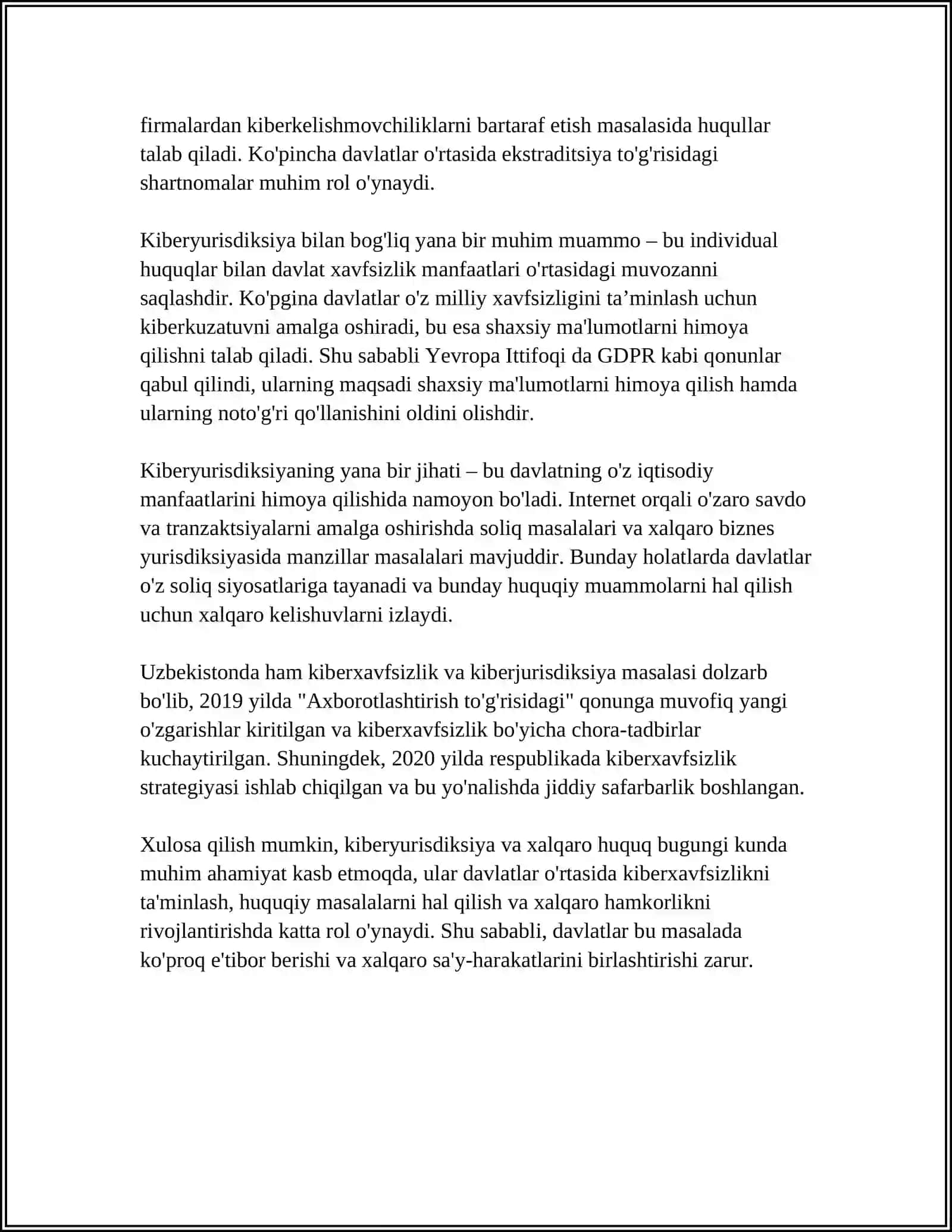 KIBERXUQUQ SOHASIGA OID YEVROPA STANDARTLARI 4