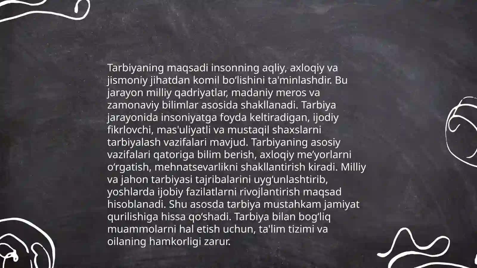 Shaxsning rivojlanishi tarbiyasi va ijtimoiylashuvi, tarbiyaning maqsad vazifalari 4