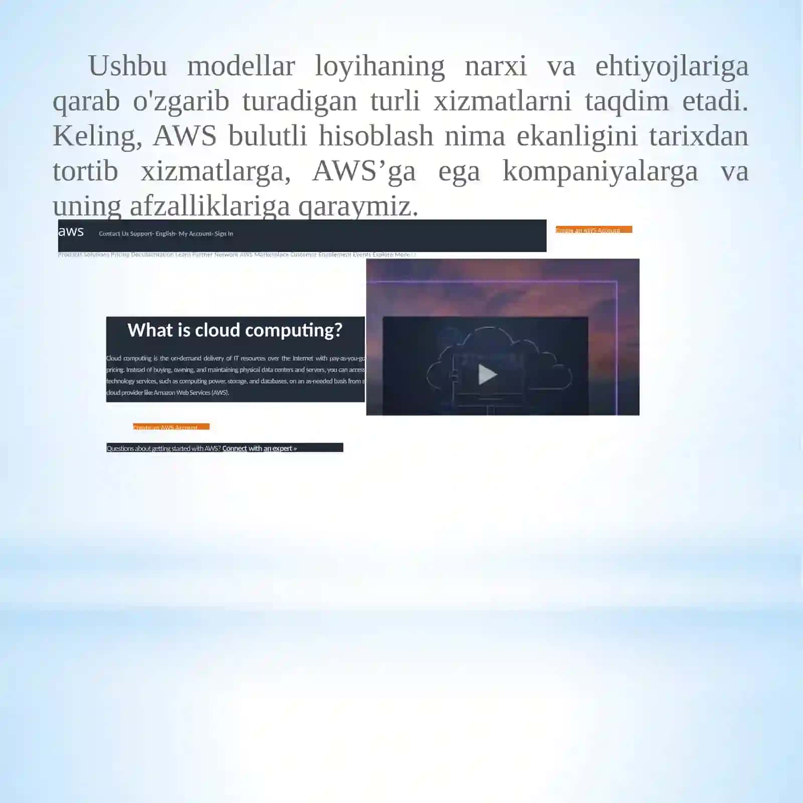 Amazon Cloud xizmatlari 4