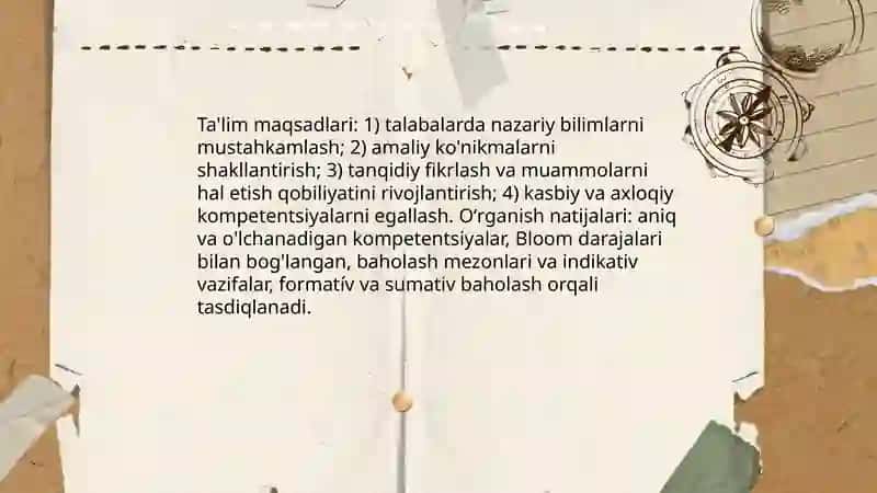 Oʻqitish jarayoni yaxlit tizim sifatida 4