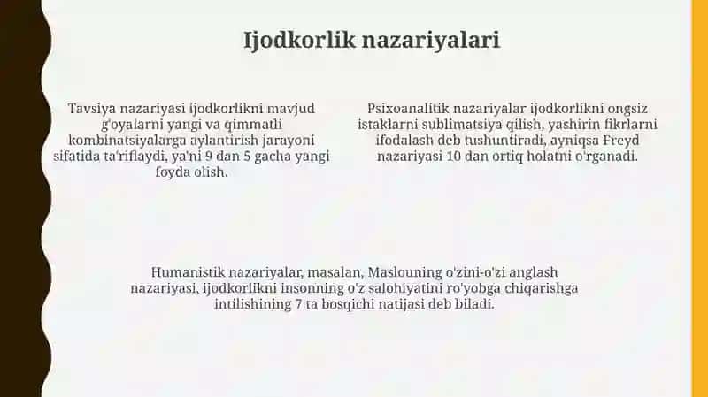 Intellekt nazariyalari 4