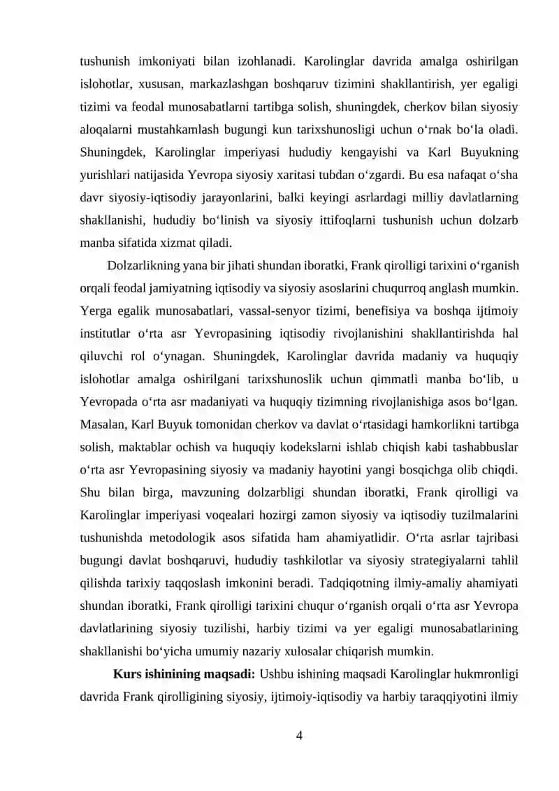 Karolinglar hukmronlik davrida Frank qirolligi 4