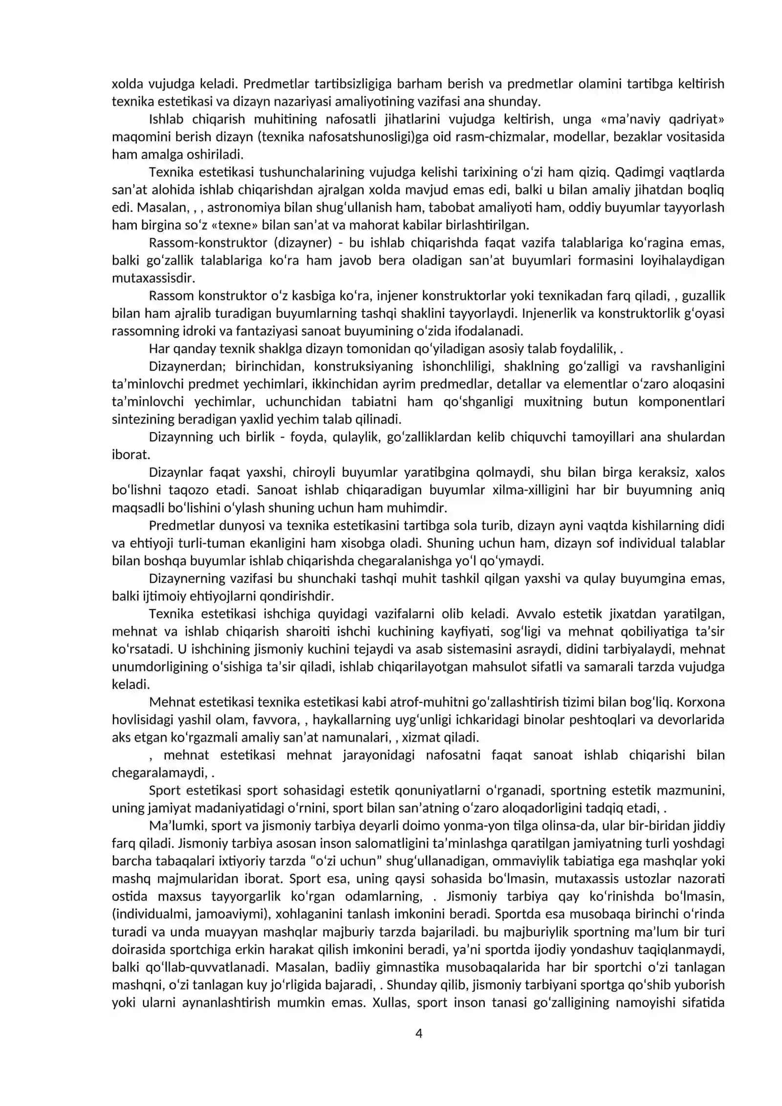 Estetika (Nafosat falsafasi) 4