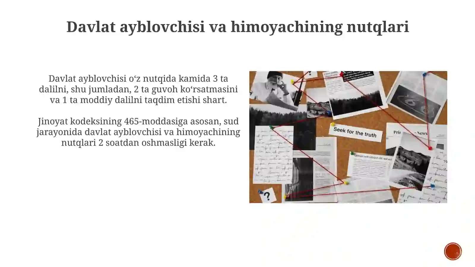 Jinoiy sud jarayoni Uzbekistan Respublikasi jinoiy kodeksi 4