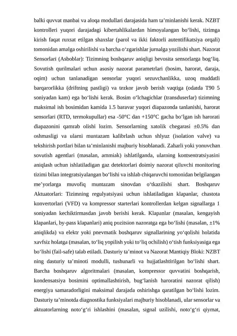 Sovutish qurilmalari nazorati 4