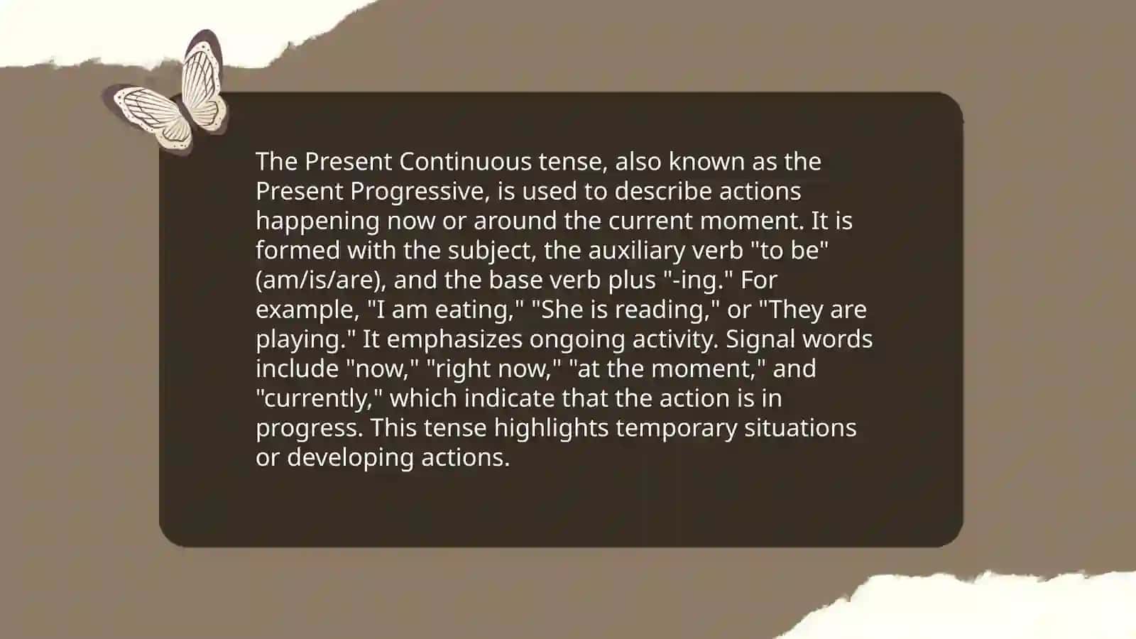 Present Continuous 4
