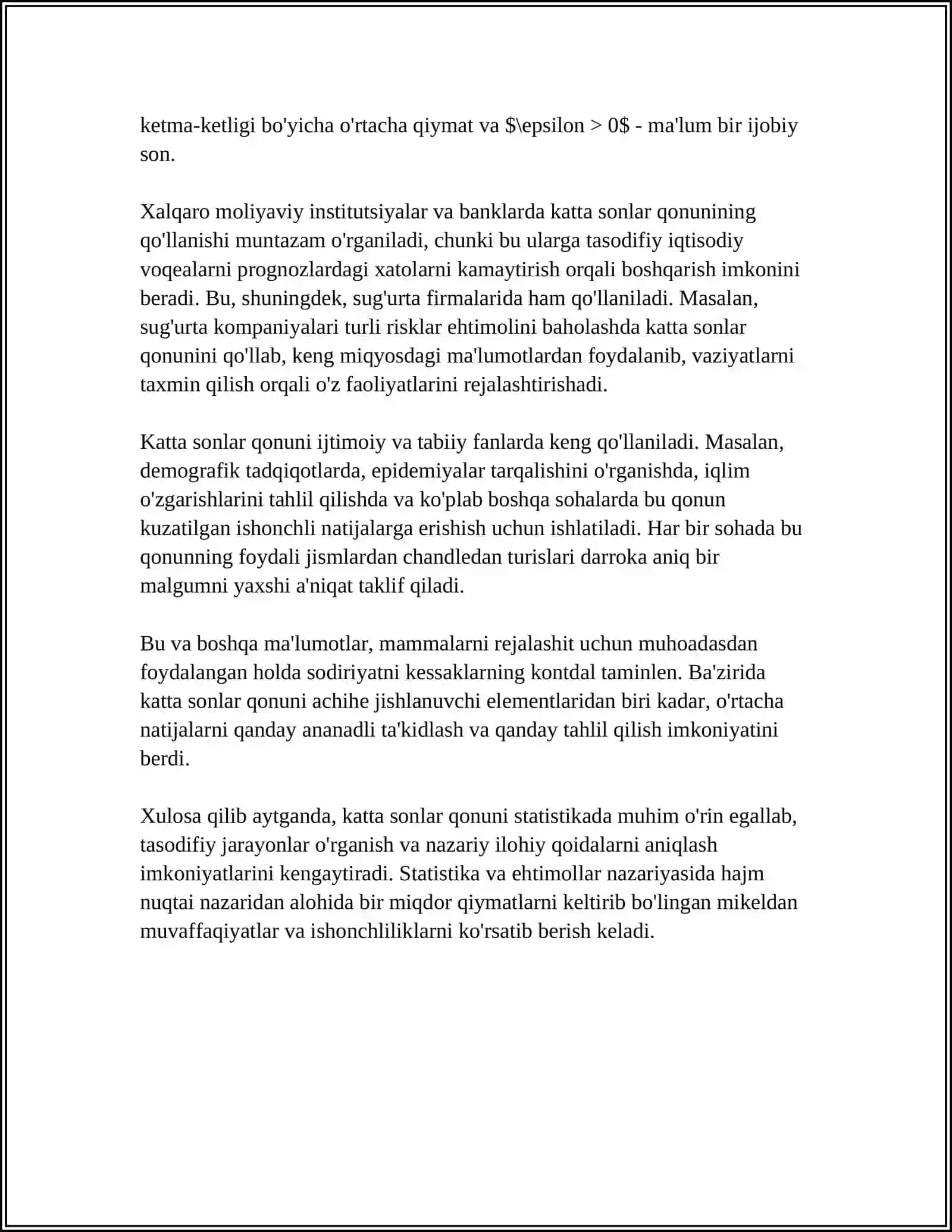 Katta sonlar qonuni 4