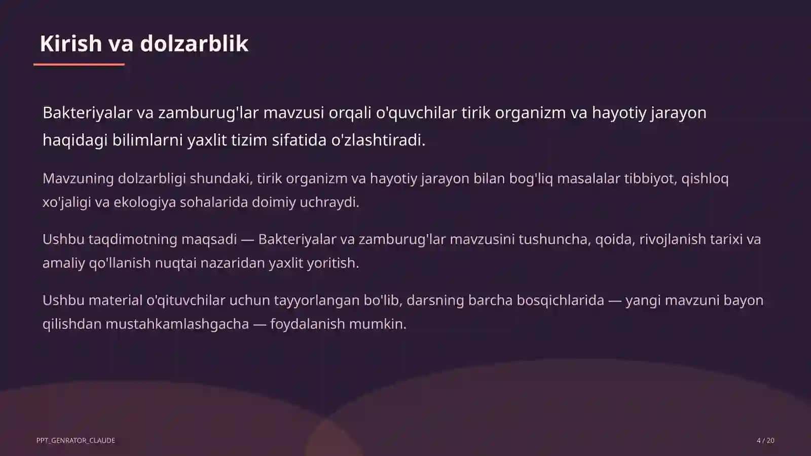 Bakteriyalar va zamburug'lar (6-sinf) 4