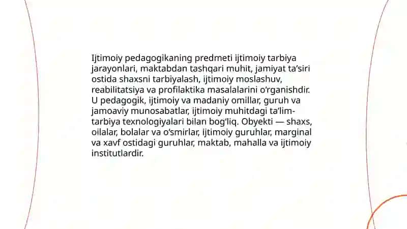 Ijtimoiy pedagogika fan sifatida 4